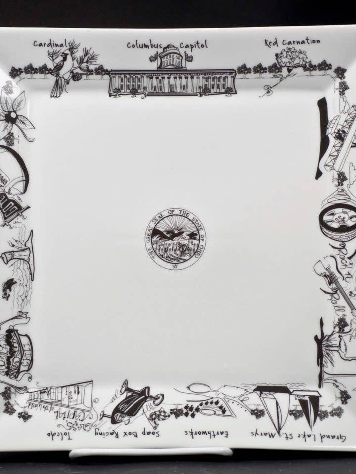 Ohio Stor firkantet fad for engroshandel hos The Dish