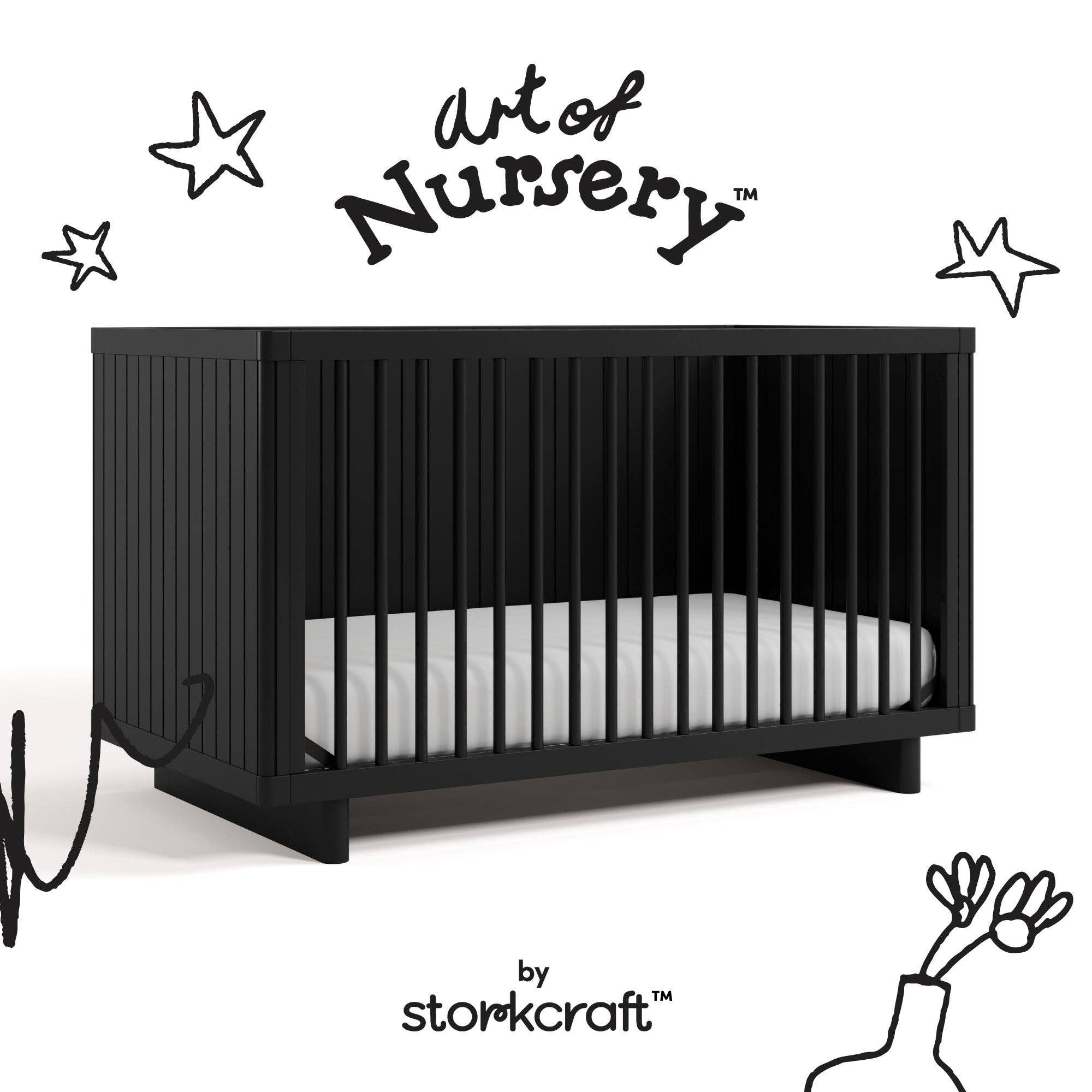 Storkcraft - Wholesale Bed - Kids & Baby - Storkcraft® Kyoto Deluxe Convertible Crib with Bonus Toddler Guardrail7