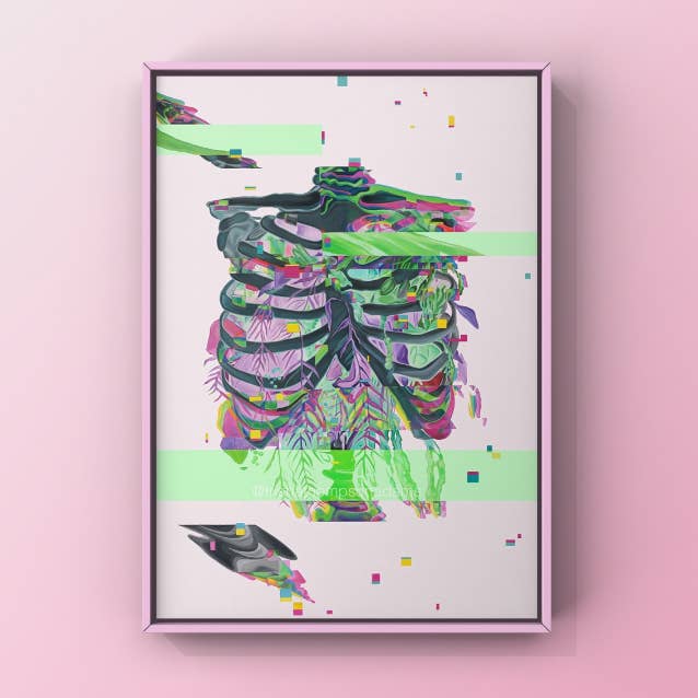 Anomaly Anatomy Art Print for wholesale by Trisha Thompson Adams