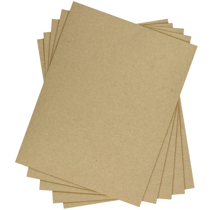 Fine Cardstock - Wholesale Craft supplies - Brown Kraft Cardstock Paper, 80lb (216gsm) Cover 50 sheets Par pack1