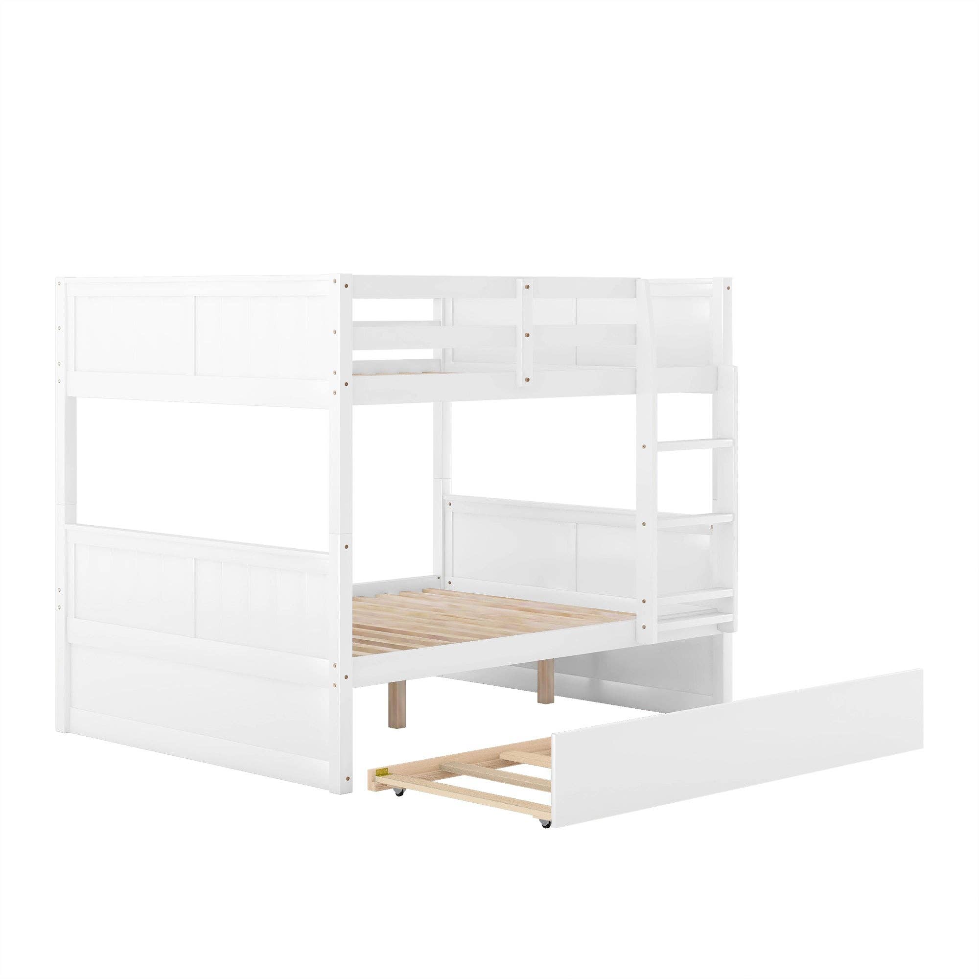 VTNG50 - Wholesale Bed - Full Over Full Bunk Bed with Twin Size Trundle, White3