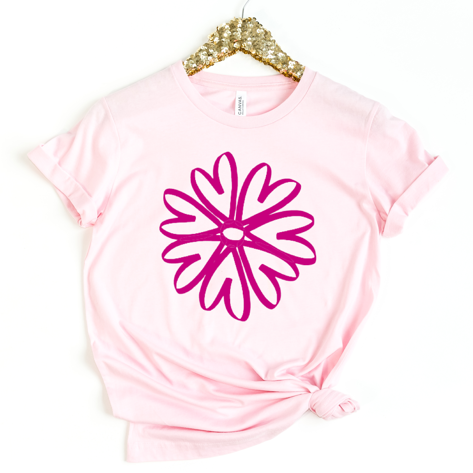 Par.tees by Party On! - Wholesale Screen Printed T-Shirt - Women's - Oopsie Daisy Flower Summer Tourist Floral Market Graphic Tee1