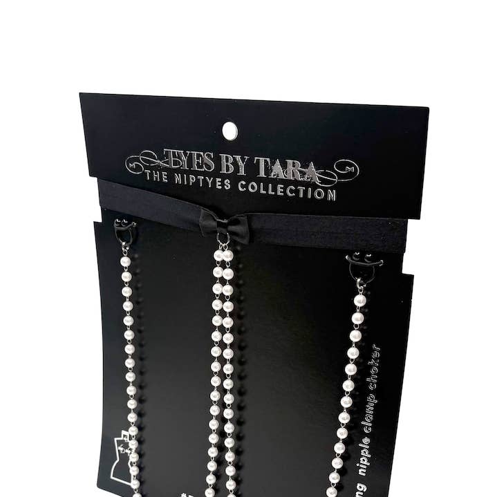 Pearl Nipple Clamps | Centerfold Niptyes for wholesale by Tyes By Tara
