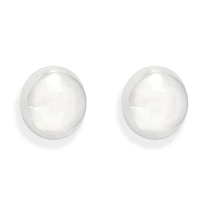 BRINCOS CÚPULA PRATEADA MARYLYN por atacado de MAI DESIREE