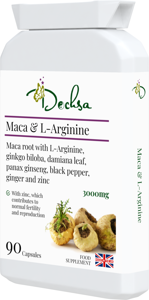 Dochsa Ltd – wholesale Oralt tillskott/Vitamin – Maca & L-Arginin 90 kapslar - Balans2