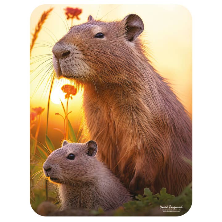 3D LiveLife Magnets - Cute Capybaras for wholesale by Deluxebase