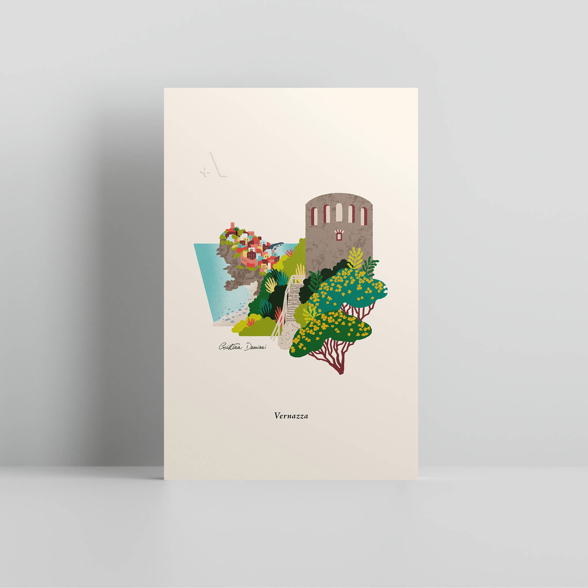 Addvent Italy - Venta al por mayor Ilustración - Impresiones artísticas pequeñas de The Cinque Terre8
