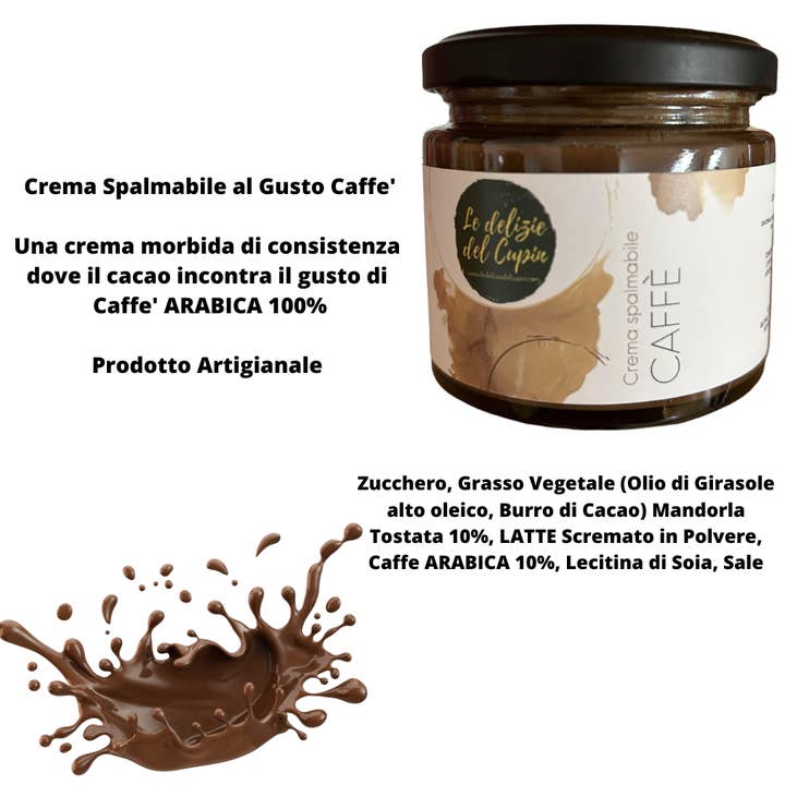 Spread de café 200g por atacado de Le delizie del Cupin