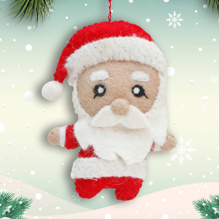 Filzornament Weihnachtsmann für den Großhandel von Mr. Ellie Pooh