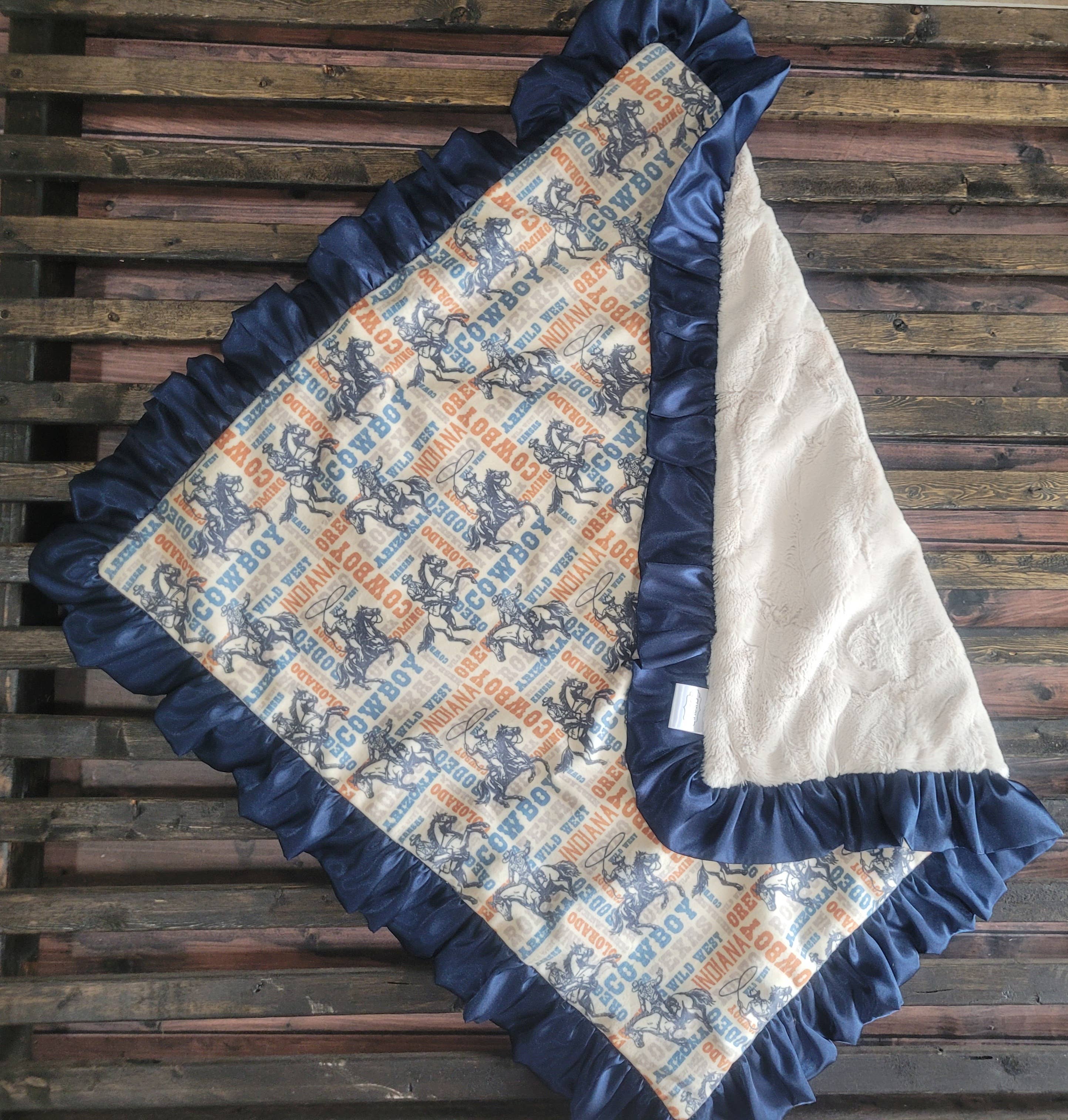 Cuddle Couture - Vente Couverture de lit – enfant et bébé - Bronc Rider1