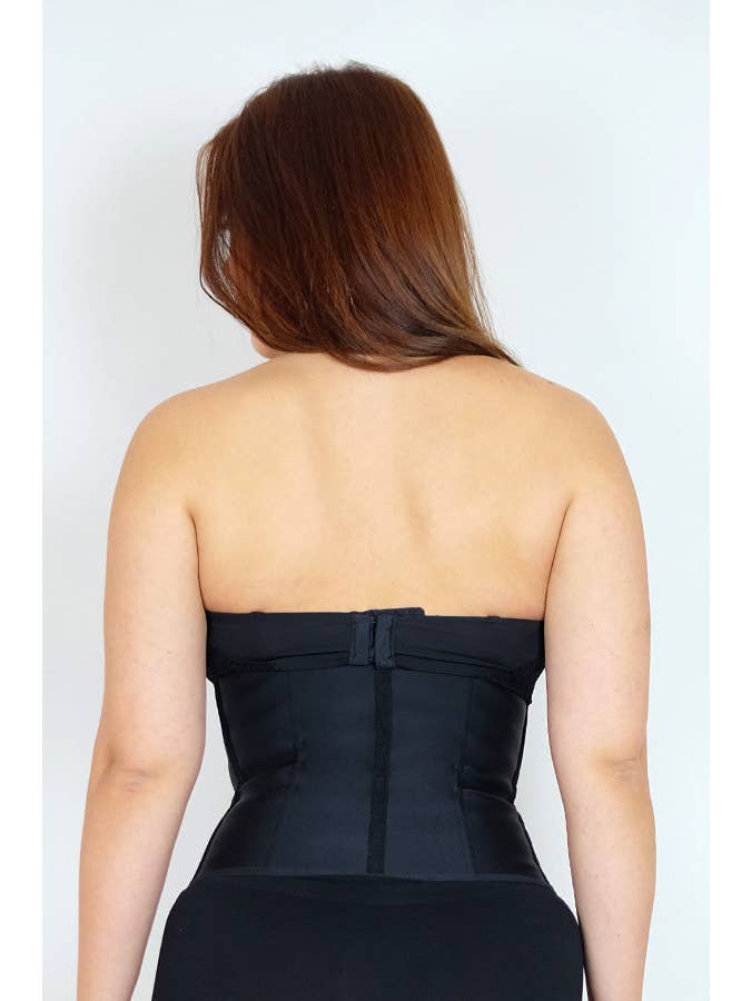 Andywawa – wholesale Corset – Women′s – Short Latex Waist Trainer Woman Black2