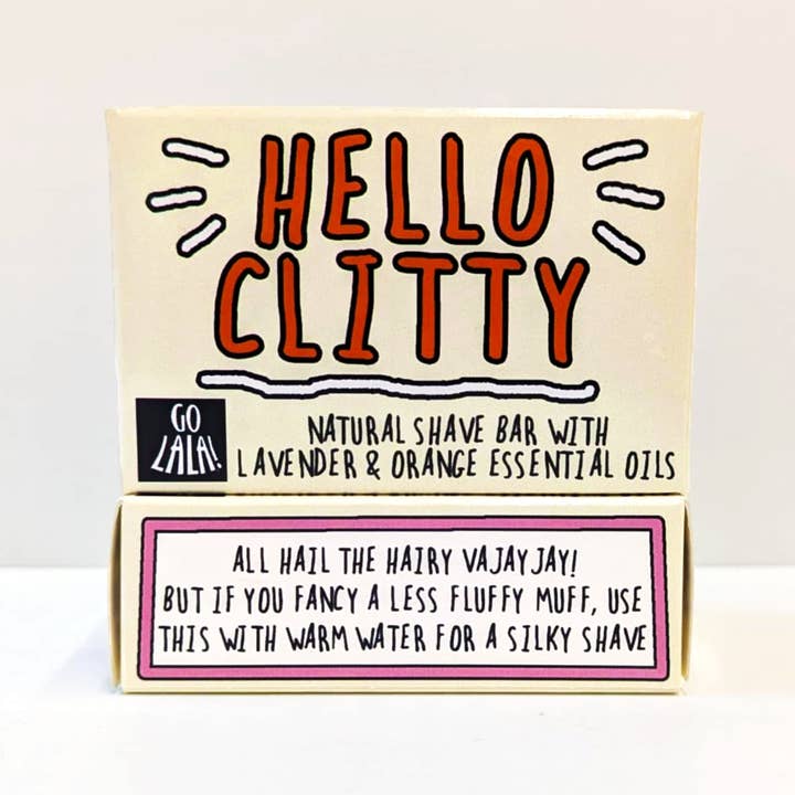 Hello Clitty Shave Bar Orange & Lavender Funny Gift and other Purchase wholesale shaving soap. Free returns & net 60 terms on Faire trending on Faire.