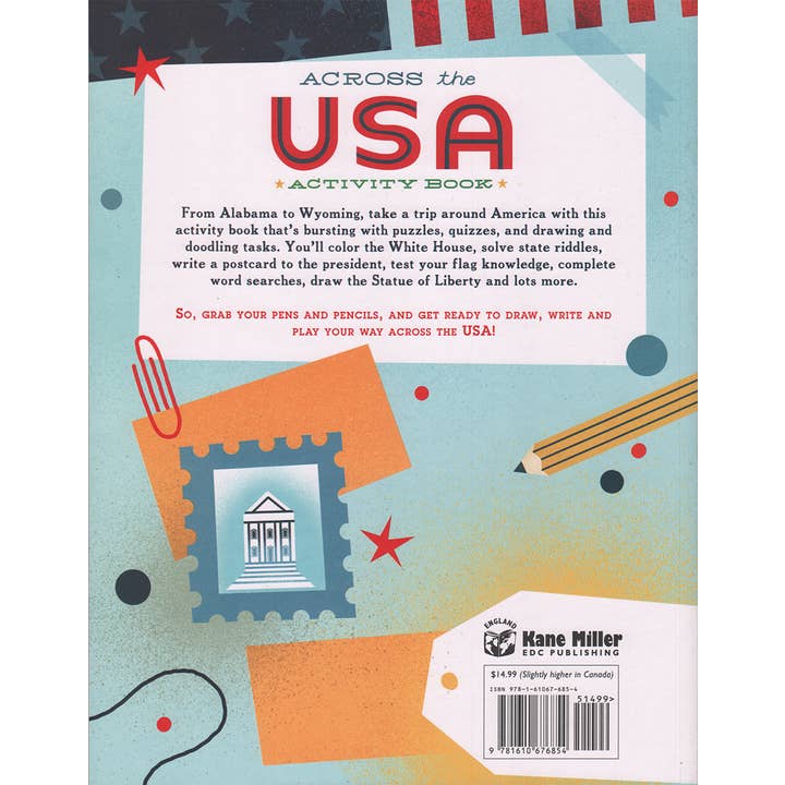 EDC Publishing - Wholesale Book - Kids - Across the USA Activity Book