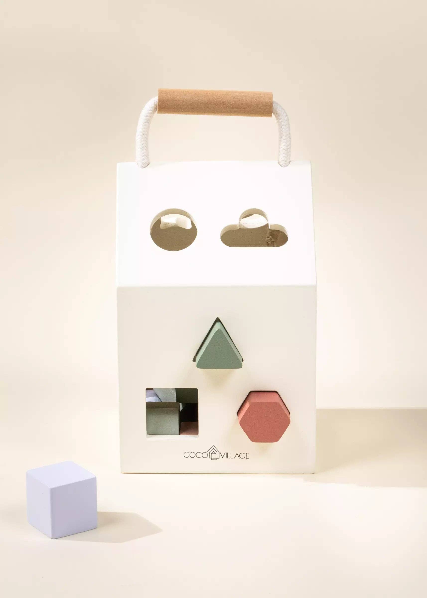 Coco Village - Wholesale Wood Toy - Kids - Wooden Shapes Sorting House8