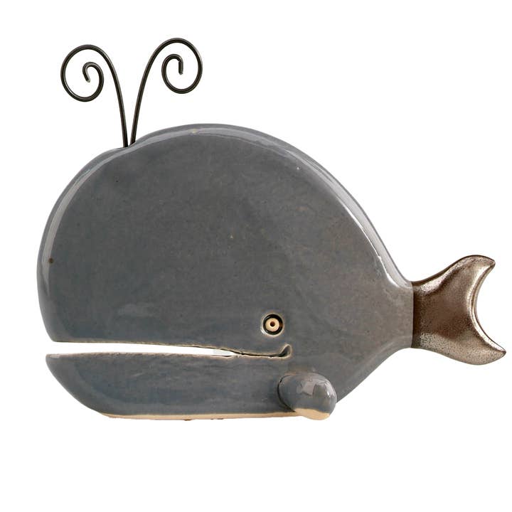 Enigma Supplies - Venta al por mayor Figura decorativa - Figura de cerámica con diseño de ballena con caño2