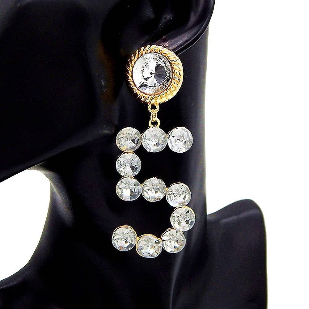 Diacly - Wholesale Dangle Earrings - No 5 Bold Glass Chunky Dangling Earrings