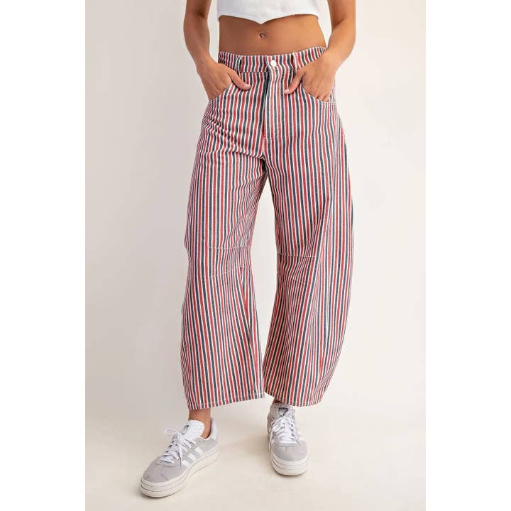 Jeans a righe effetto minerale per la vendita all'ingrosso da parte di STYLE USA