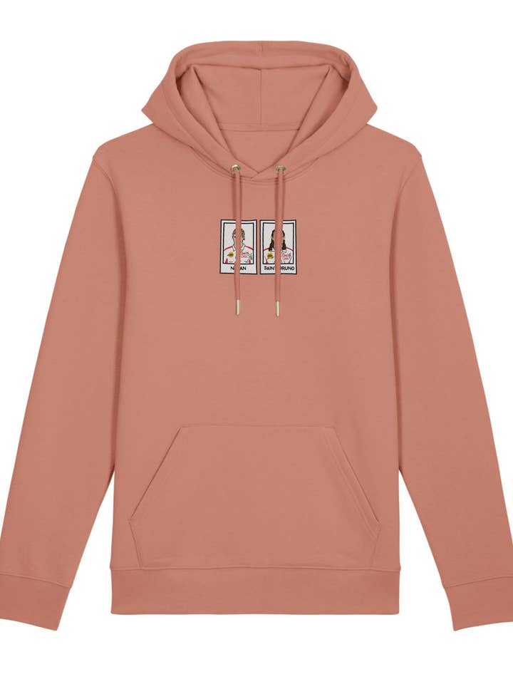 Nolan en Saint Bruno geborduurde hoodie voor wholesale door Foot Dimanche