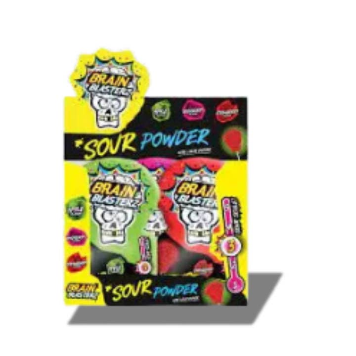 MOM - Wholesale Hard Candy - Brain Blasterz Sour Powder Dipper 10g