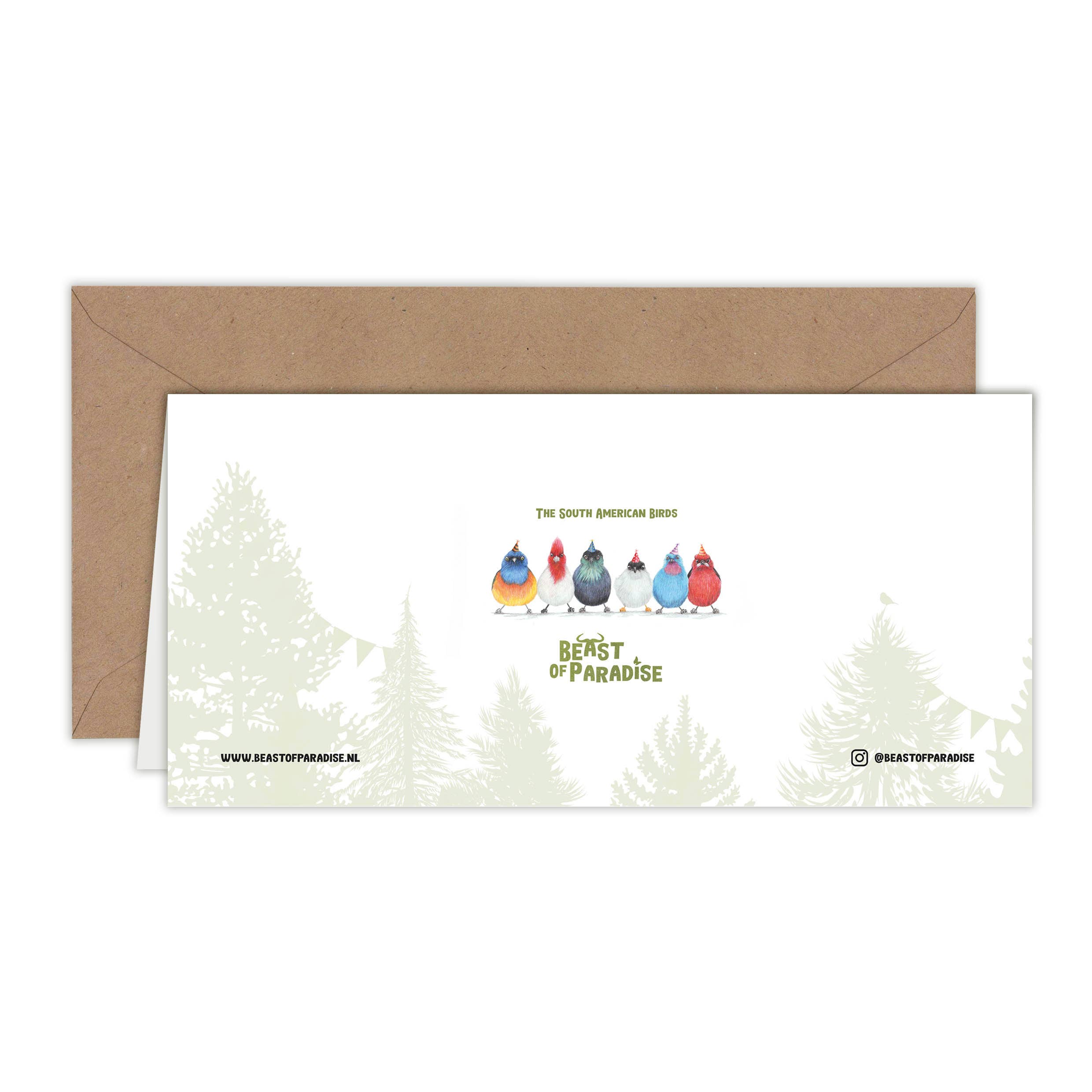 Beast of Paradise - Wholesale Birthday Card - Birthday Card, Cute Birds, Animal Greeting Cards, Invites1