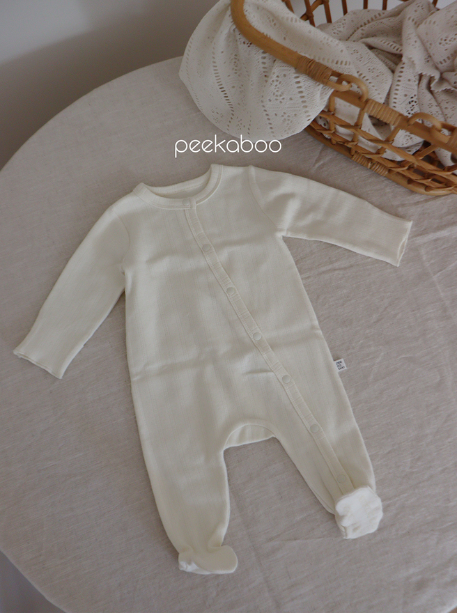 peekaboo - Wholesale Rompertje - Baby - Rompertje voor pasgeboren baby's met katoenen oogjes en lange mouwen op de voet F/W0