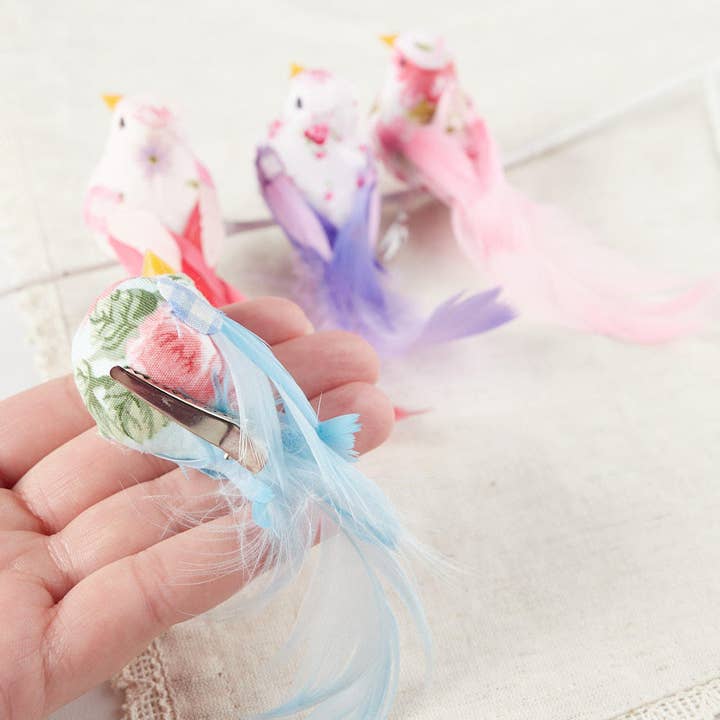 Factory Direct Craft - Wholesale Artificial Flowers - Floral Printed Chickadee Birds (Cases is 12) - Select Color5