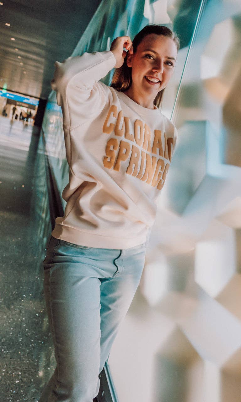 Sugar Stitch - Wholesale Graphic Sweatshirt - Women's - Custom Magic Puff Big Letter Sweatshirt3