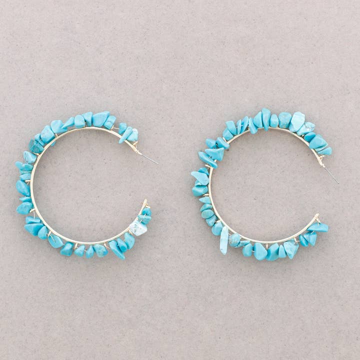 Metall-Creolen mit Steinen für den Großhandel von Sonata