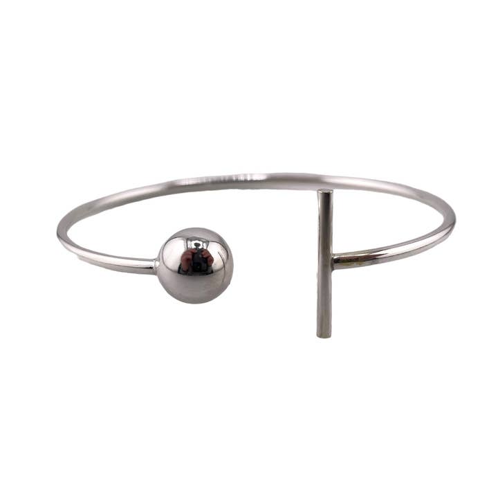 Bead Dash Cuff armband sterling zilver voor wholesale door Select Lines