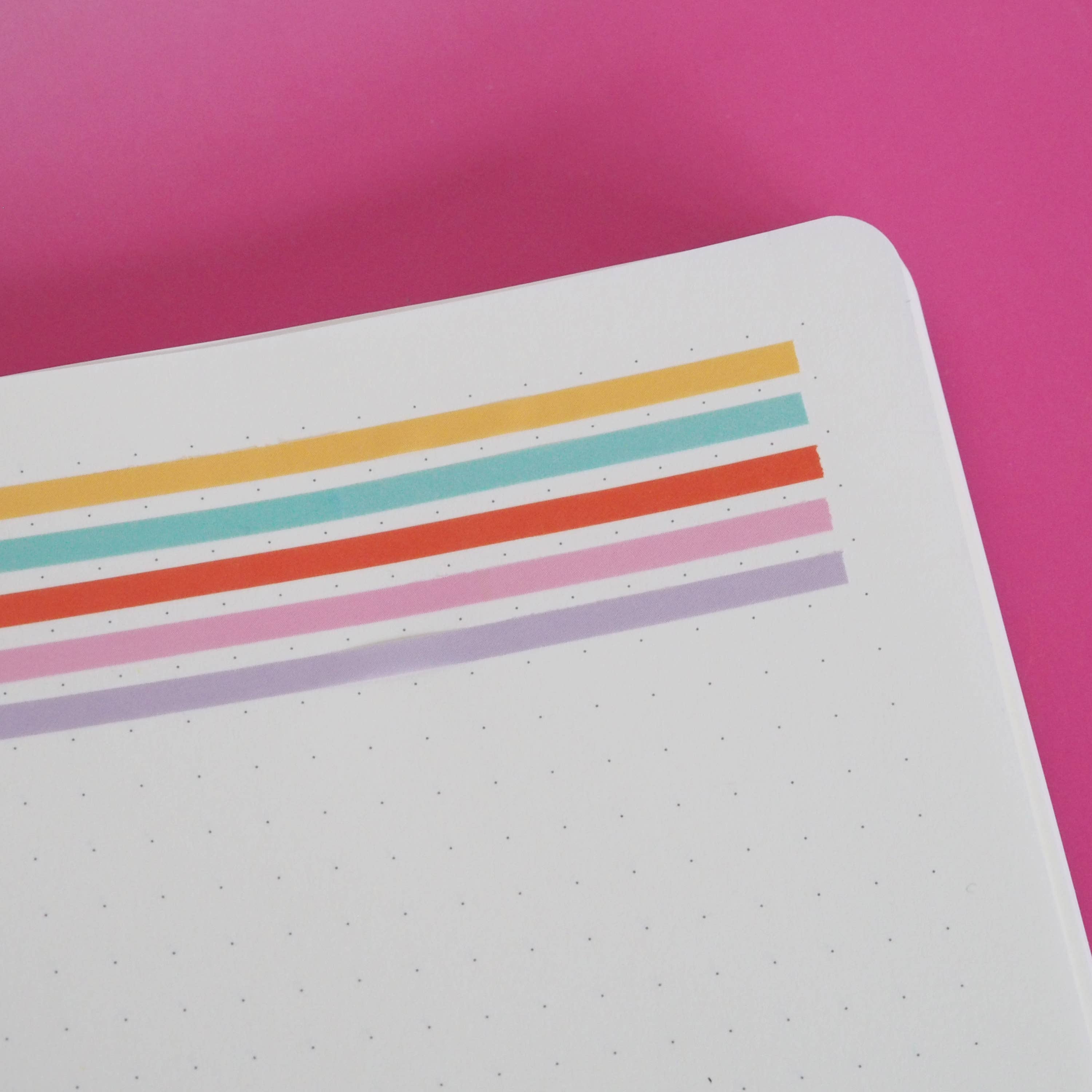 Nutmeg and Arlo – wholesale Washi tape – Mini Rainbow 3mm Thin Washi Tape Set1