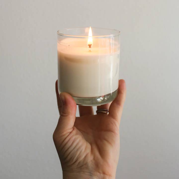 1502 Candle Co. - Wholesale Jar/filled candle - Monstera Leaf & Aloe Minimalist Tumbler Soy Wax Candle1