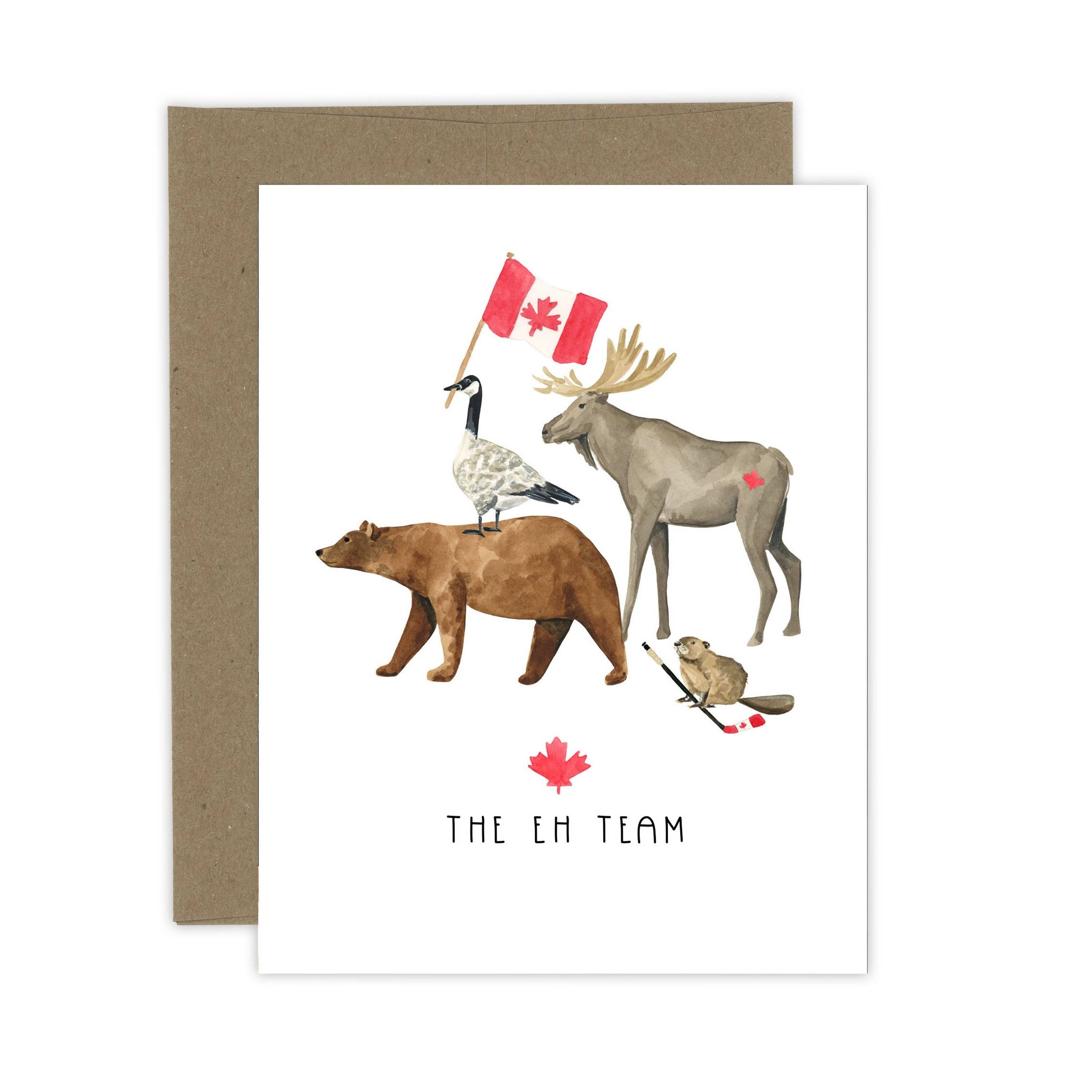 Almeida Illustrations - Wholesale Everyday Greeting Card - The Eh Team Card | Canada Card3