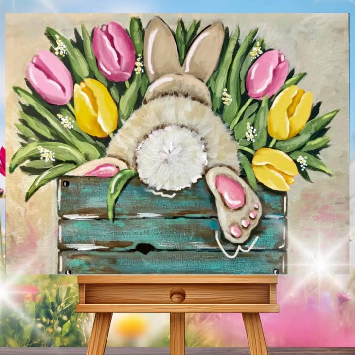 Easter Bunny DIY Painting Kit for wholesale by The Boozy Bookworm Art Kits & Books