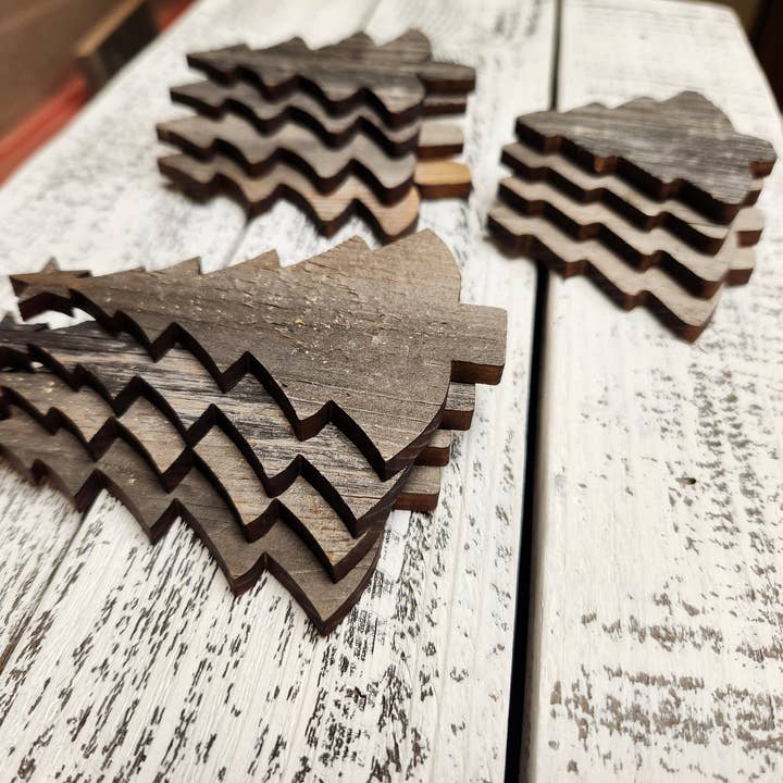 Rockin'Wood - Vendita all'ingrosso Ritagli - Barnwood, ritagli per albero di Natale, alberi in legno