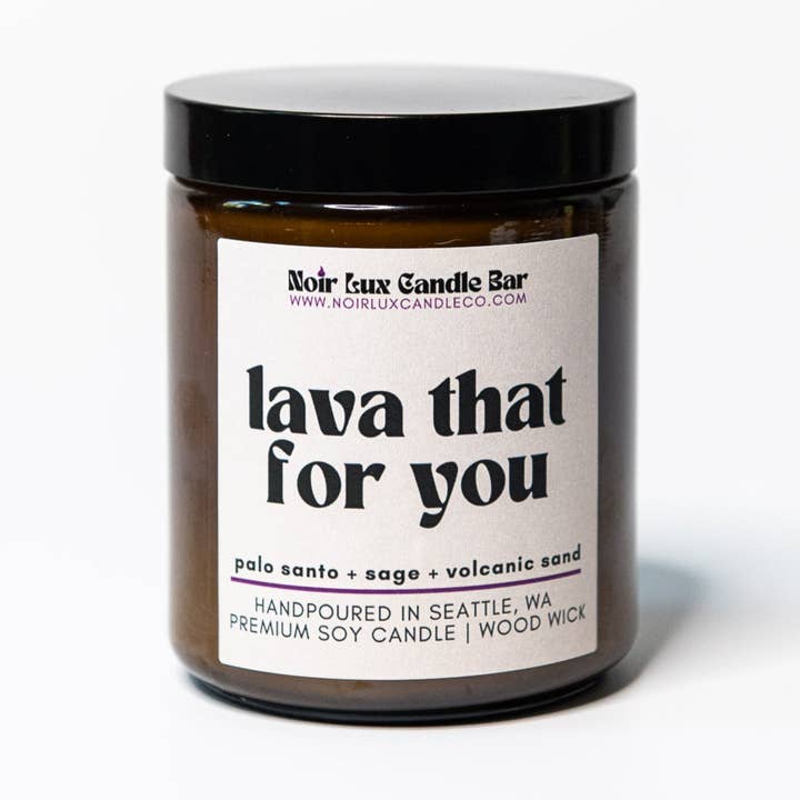 Lava der for dig stearinlys for engroshandel hos Noir Lux Candle Co