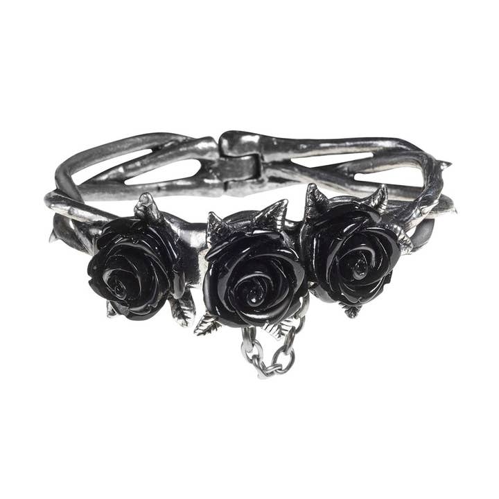 Wild Black Rose (Bangle) for wholesale by Alchemy England