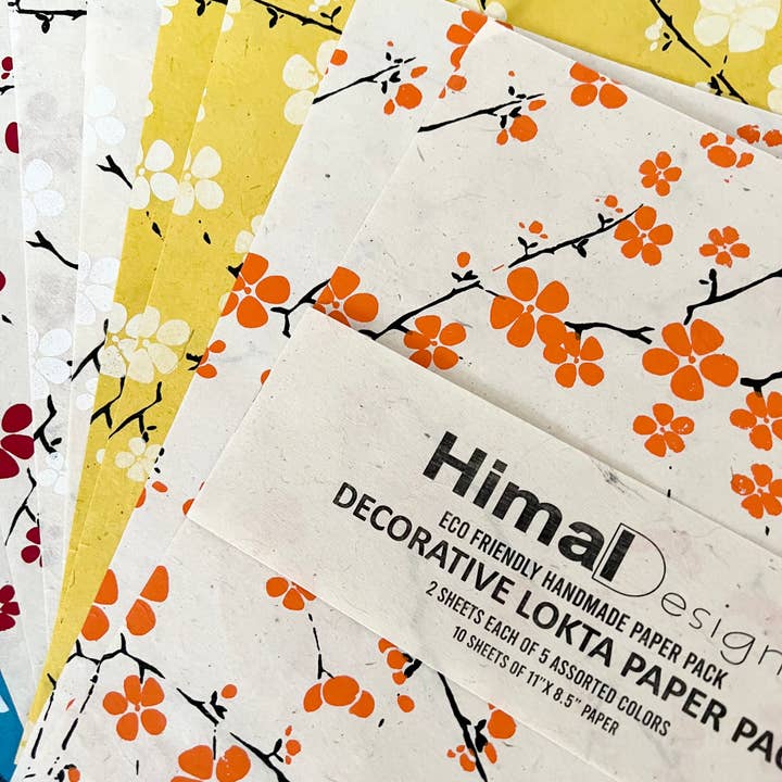 HimalDesign - Wholesale Scrapbook - DECORATIVE PAPER SCRAP PACK, Marbled Mulberry Assorted Pack2