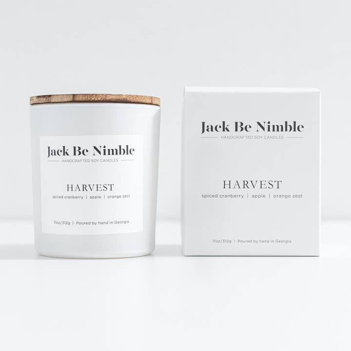 11oz Harvest • Sojakerze mit Herbstduft für den Großhandel von Jack Be Nimble Candles