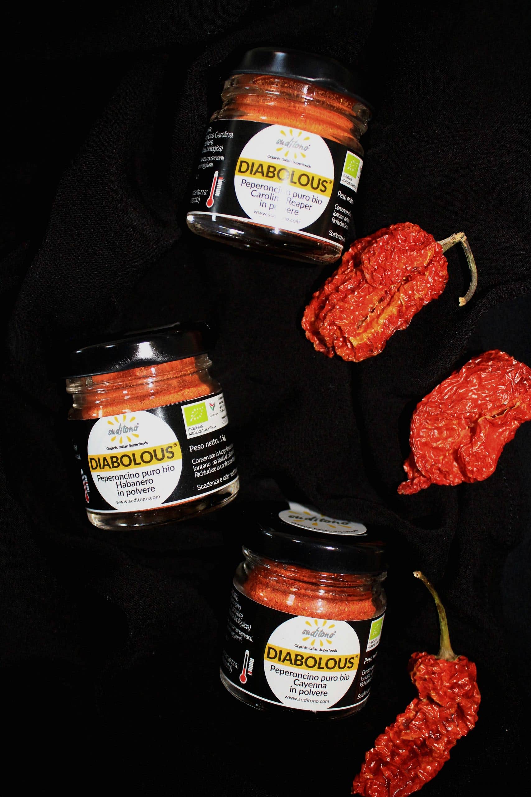 SAN PIO X Soc. Agr. S. dal 1708 - Wholesale Dried Spice - DIABOLOUS CAROLINA REAPER. Organic pure chilli powder3
