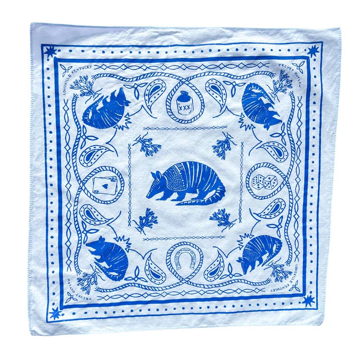 Velvet Outlaw - Wholesale Bandana - Unisex - Armadillo Cotton Bandana - Multiple Colors9