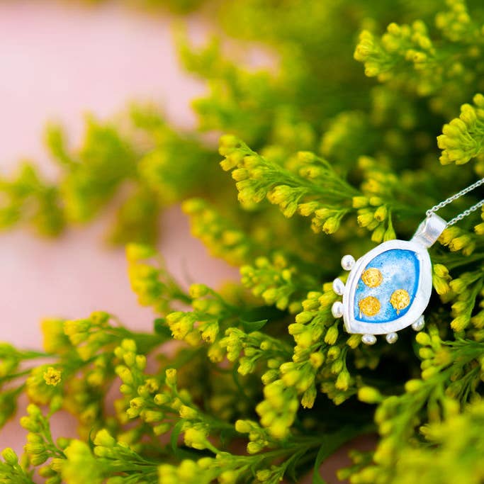 Wanderlust Jewel Pendant for wholesale by Buen Camino Jewelry