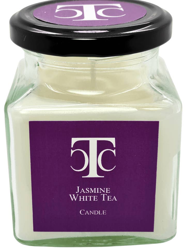 Jarra de vela perfumada de chá branco jasmim 40 horas por atacado de The Candle Company