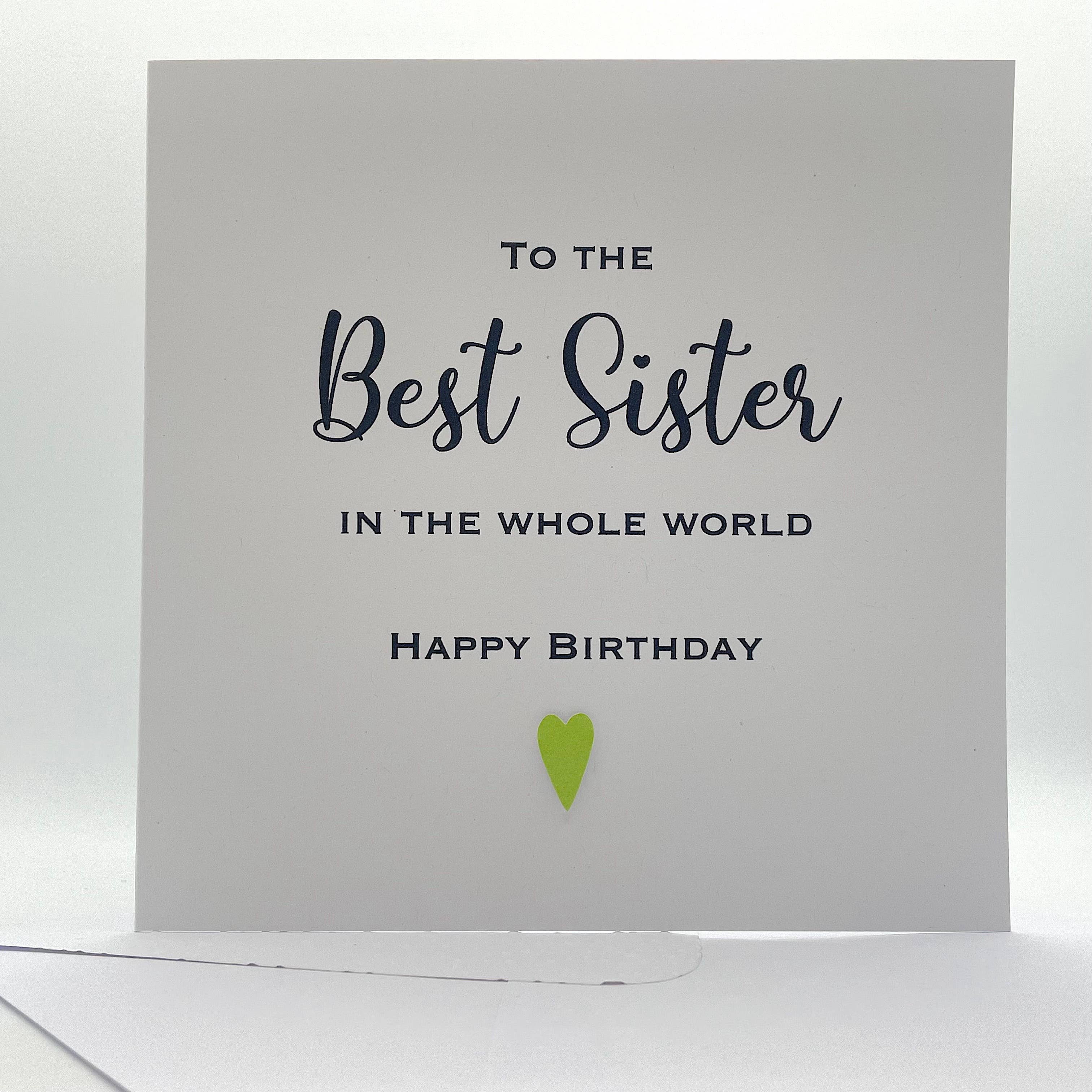 Looks Inviting - Wholesale Birthday Card - Sister Birthday Card. To the Best Sister in the Whole World1