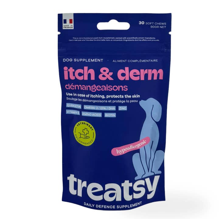 Complément pour la peau et le pelage du chien | Traitement Défense Quotidienne Treatsy pour la vente par Treatsy