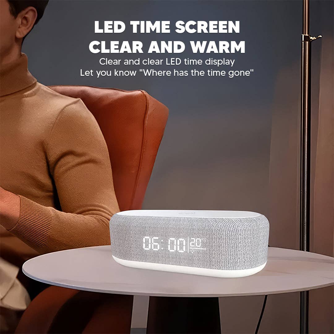 Mtistanbul LTD – wholesale Speakers – Bluetooth Speaker with 15W Wireless Charging – LED Clock, Alarm, RGB Night Light4