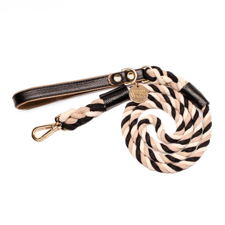 Laisse en corde moka pour la vente par Neighborwoof