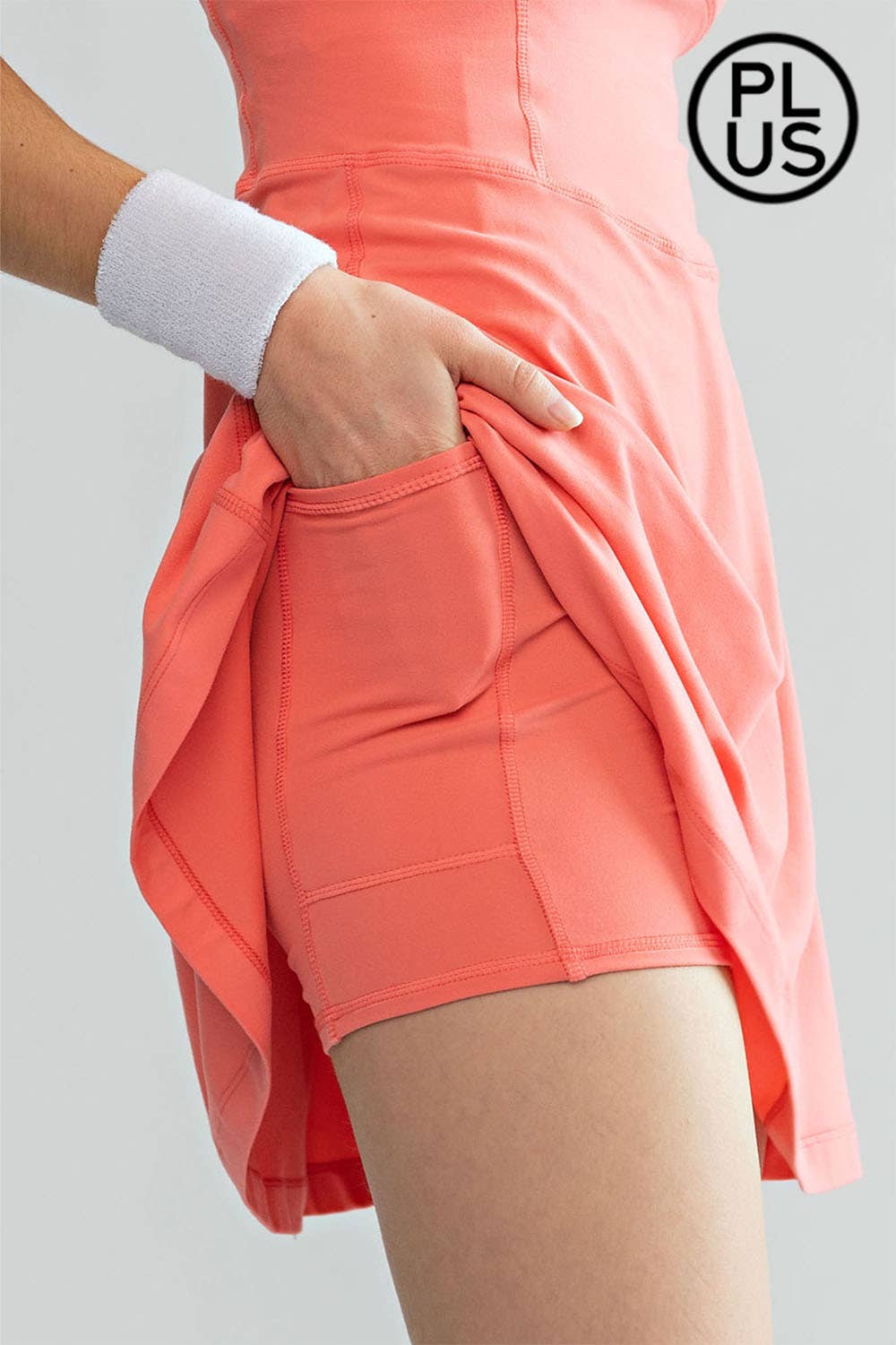 Rae Mode - Wholesale Athletic Dress - Women's - PLUS SIZE BUTTER ROMPER DRESS WITH KEYHOLE7