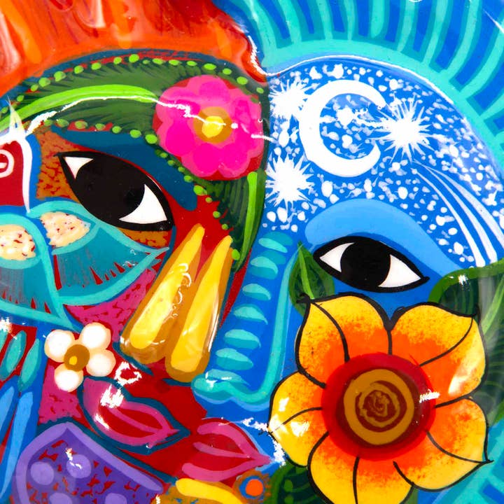 Siesta – wholesale Wall Accent – Mexican Painted Moon and Sun Small4