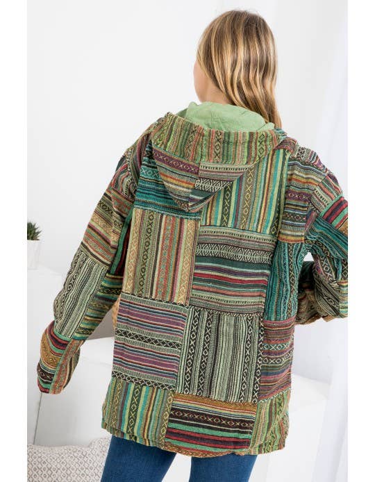 Kathmandu Imports - Wholesale Jacket - Women's - Unisex Patchwork Jacket (KT-1309)3