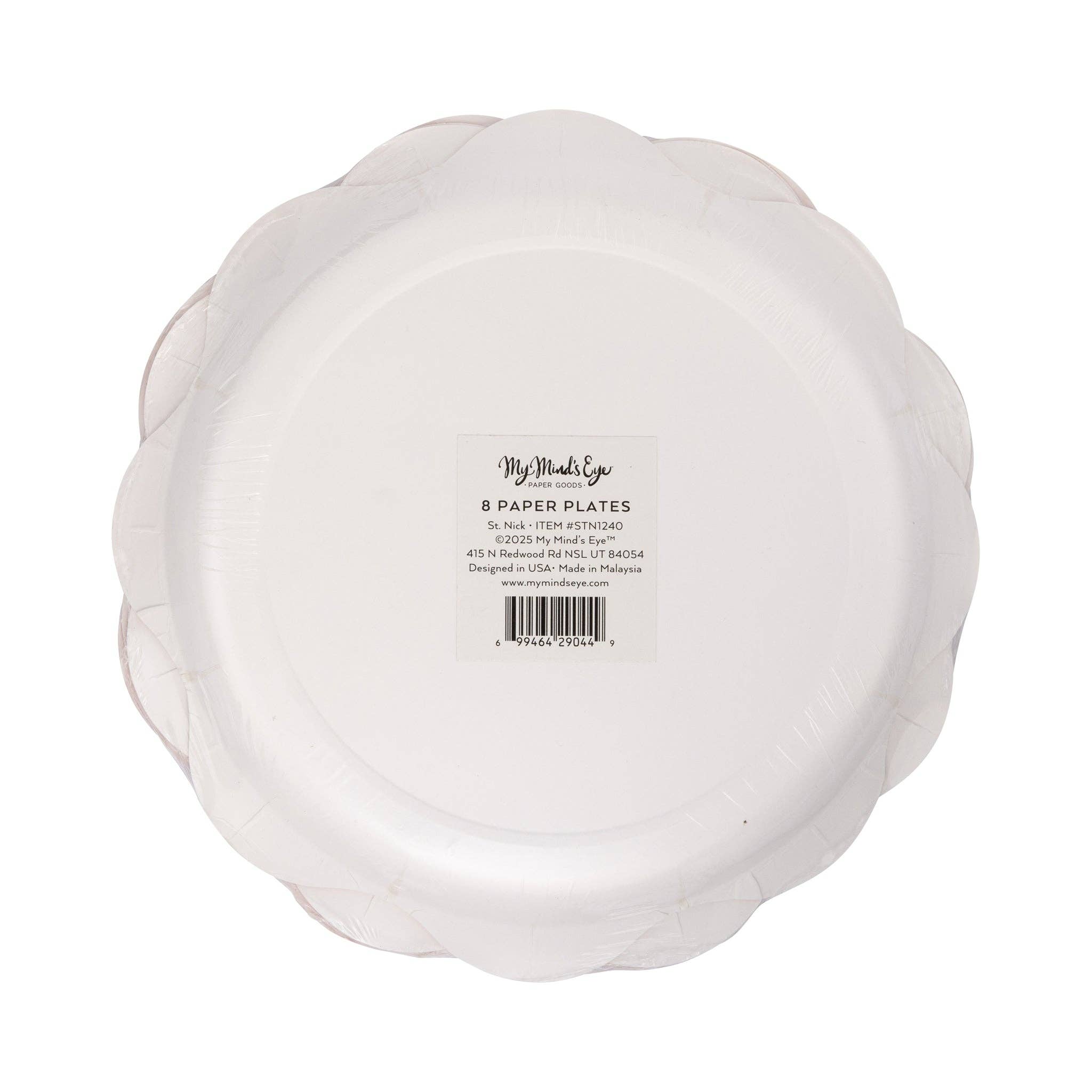 My Mind’s Eye - Wholesale Disposable Plate - STN1240 - St Nick Icon Plate3